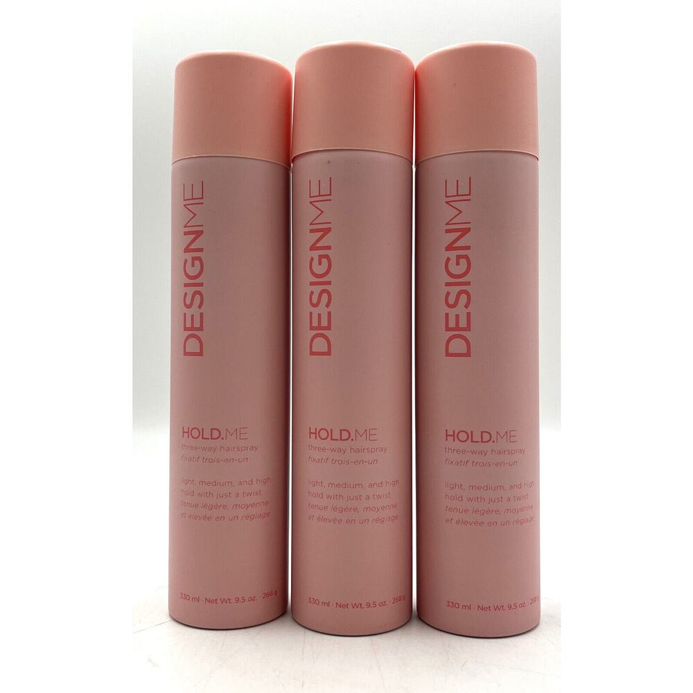 DesignMe Hold Me Three Way Hairspray 9.5 oz-3 Pack